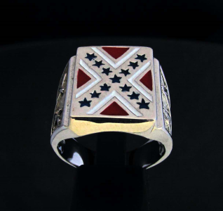 rings flag rebel dixie silver wholesale confederation sterling states lot south